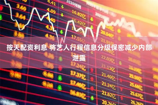 按天配资利息 将艺人行程信息分级保密减少内部泄露